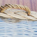 Glass and rattan top from the 70s