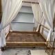 Tabby bamboo canopy bed