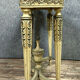 Console Louis XVI in wood laked and rechampi around 1880