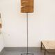 Tripod floor lamp 50s / wool lampshade
