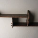 Étagère hollandaise en bois massif en forme de nuage, années 1930