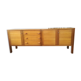 Large vintage row in blond wood
