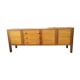Large vintage row in blond wood