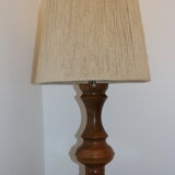 Wood lamp with rope shade 640mm