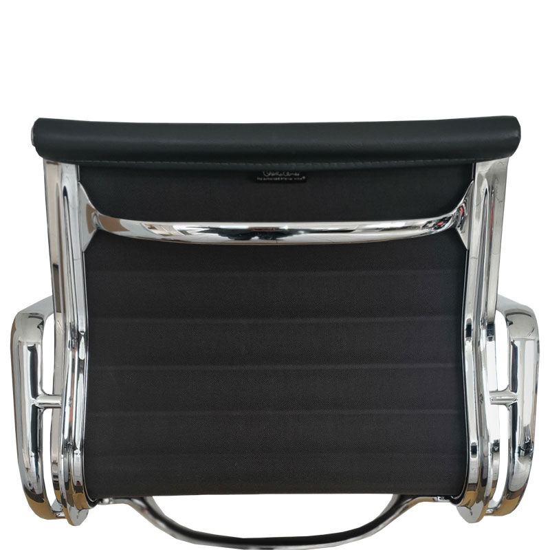 EA 108 armchair in black leather Vitra