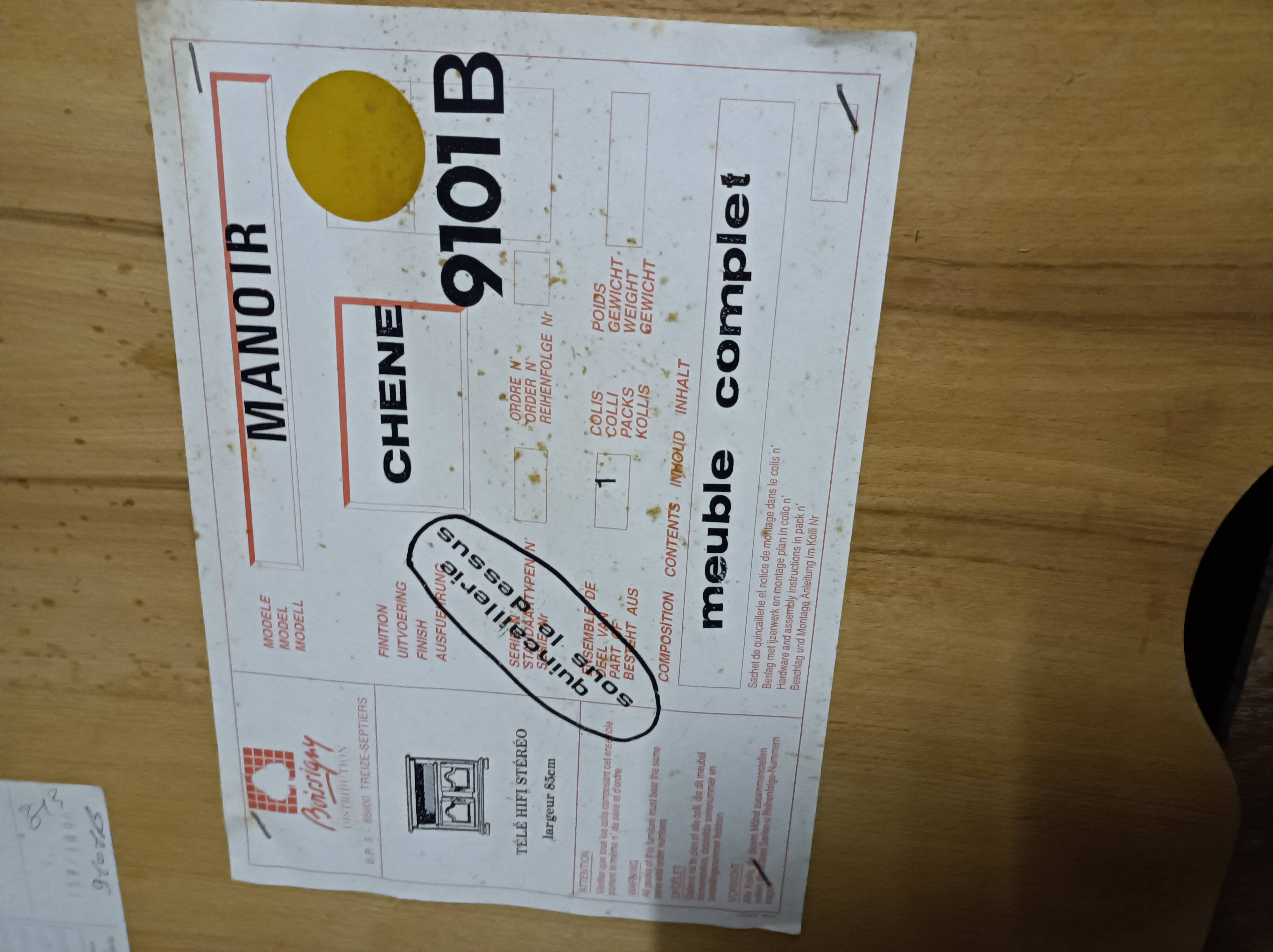 Meuble plateau tournant