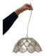 Beige mother-of-pearl "Petals" pendant