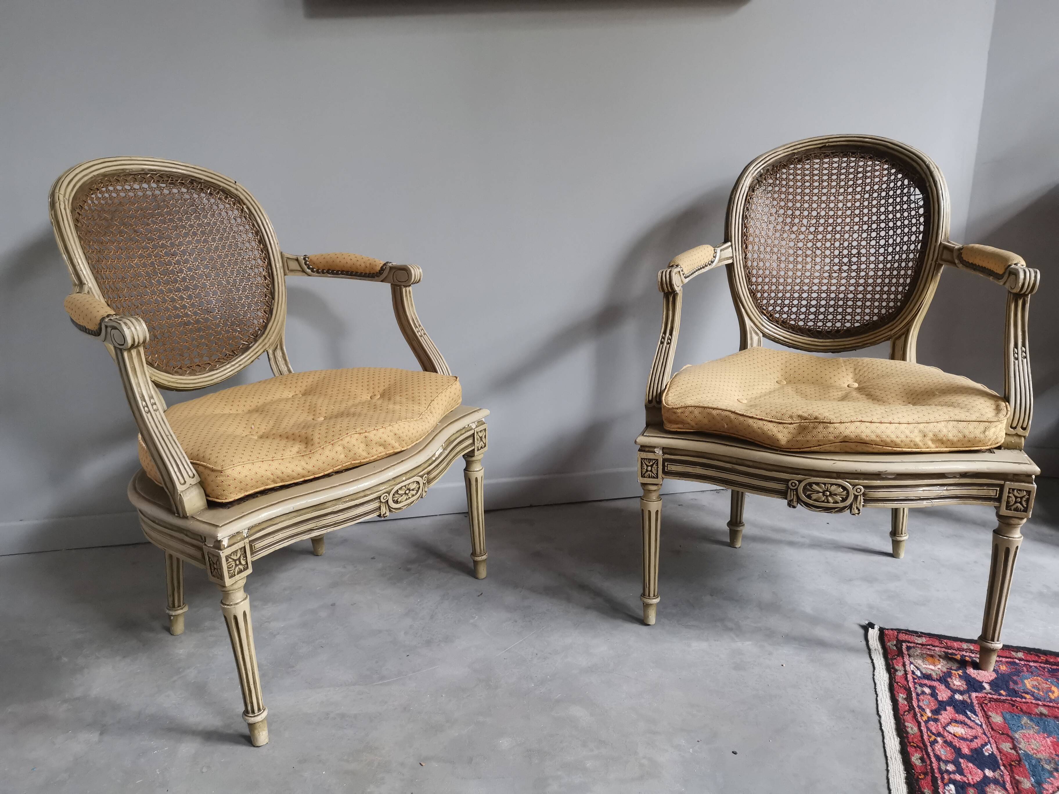 Pair of Louis XVI armchairs
