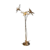 Lampadaire en laiton, Belgique, années 1970