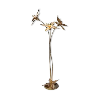 Brass floor lamp, Belgium, 1970s