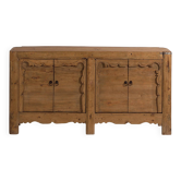 Antique Chinese buffet with four doors (c.1900) #12