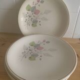 Assiettes faïence de Longchamp vintage