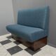 Diner seat USA style in blue fabric