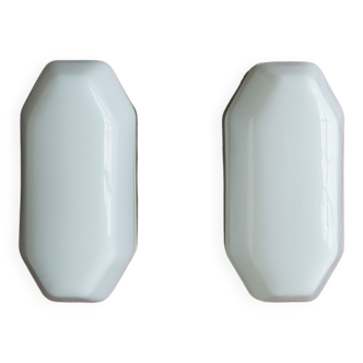 Porcelain Wall Lights by Sigvard Bernadotte for IFO, 1950s, Set of 2