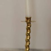 Pair of Vintage Swedish Brass Angel Candle Holders