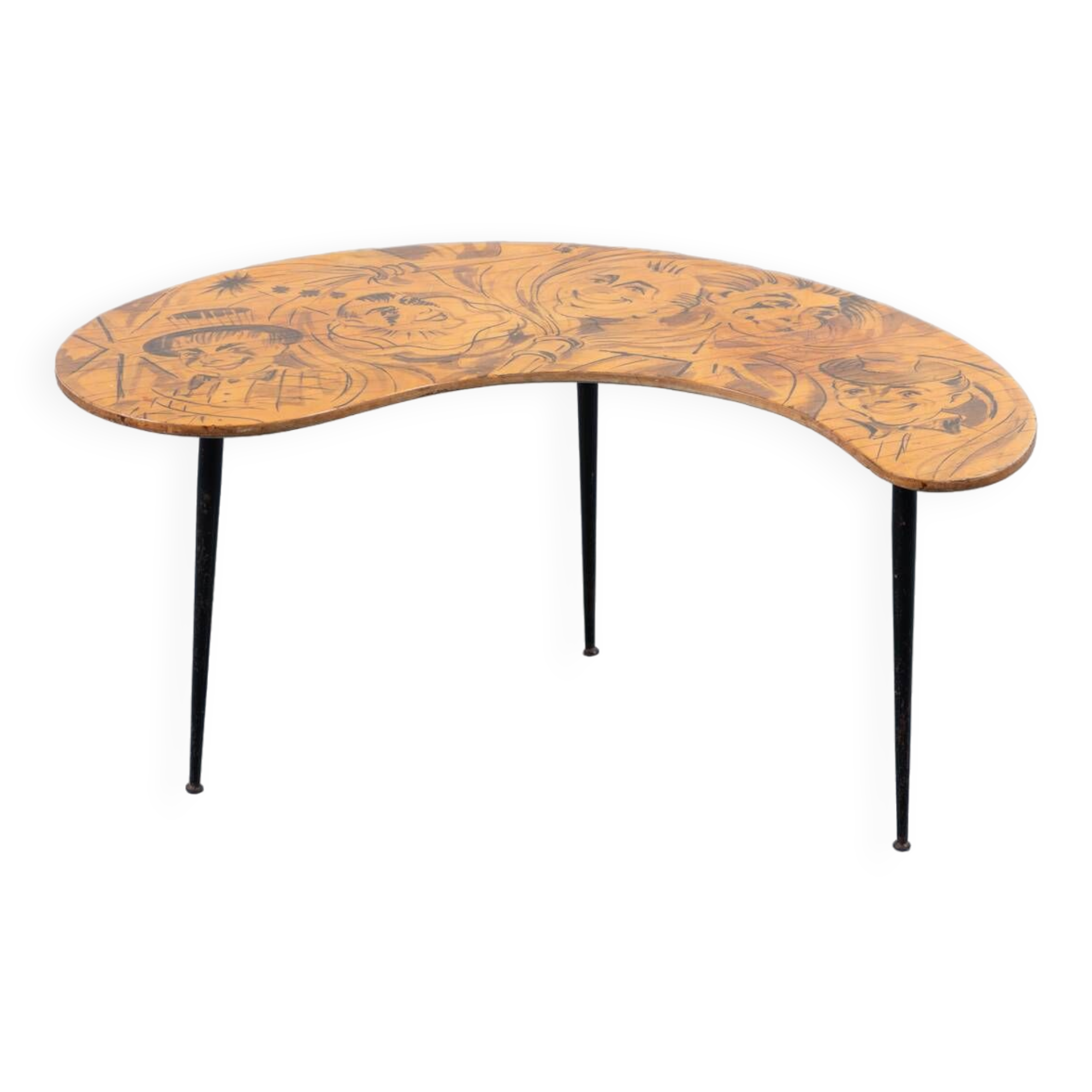 Unique Sculptural Italian Mid-Century side table, 1950’s