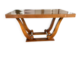 Table Art Déco en loupe d’orme – Années 1930 – Très bel état