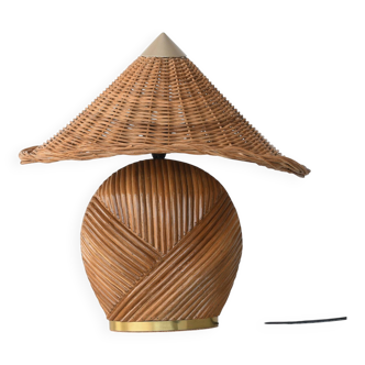 Lampe de table en rotin Deka