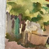 Watercolor Vintage Chateau