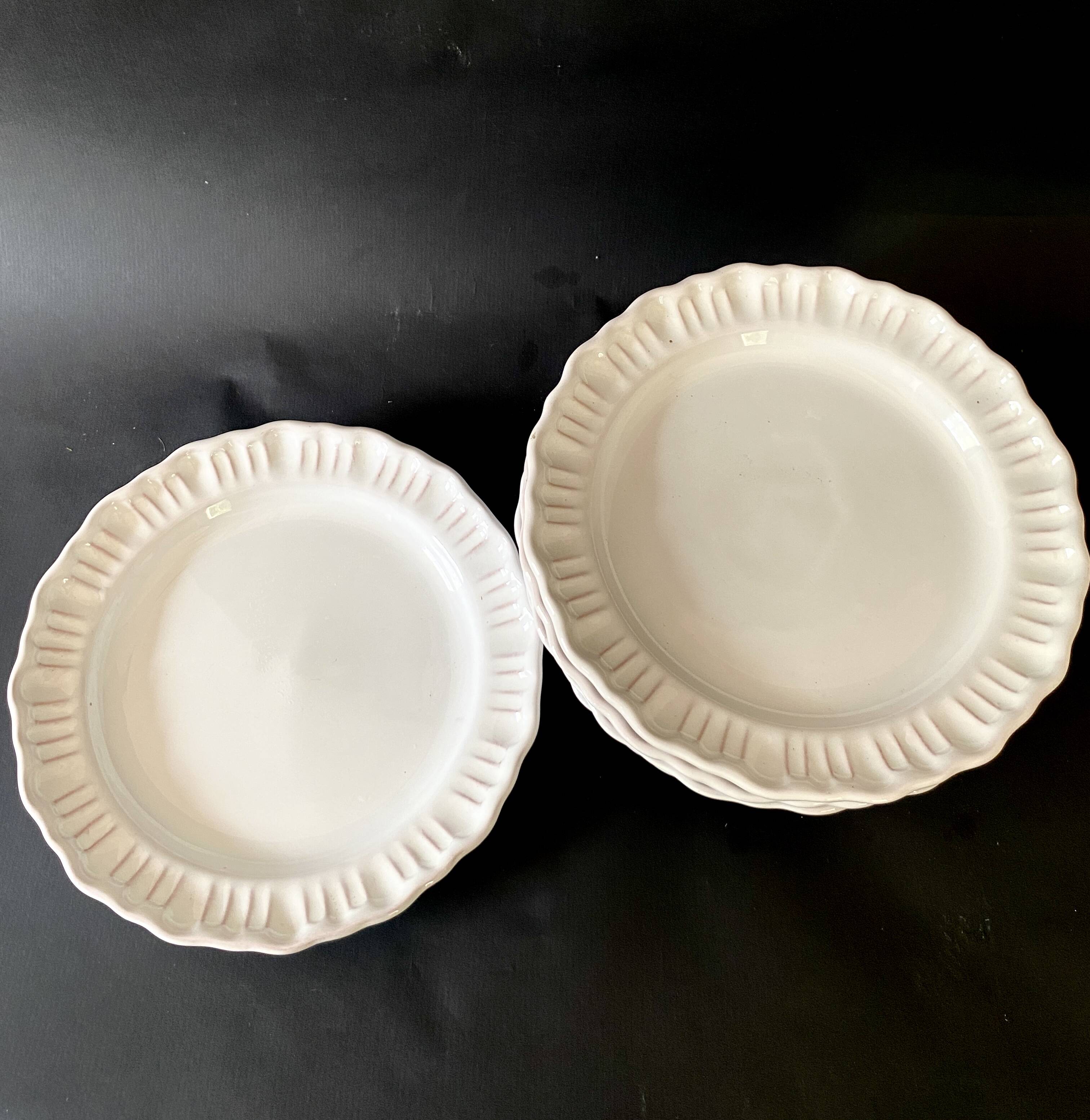8 Moustiers ceramic plates