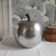 Apple ice bucket in vintage Italian aluminum design