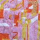 Boujad. tapis marocain rose et orange, 192 x 280 cm