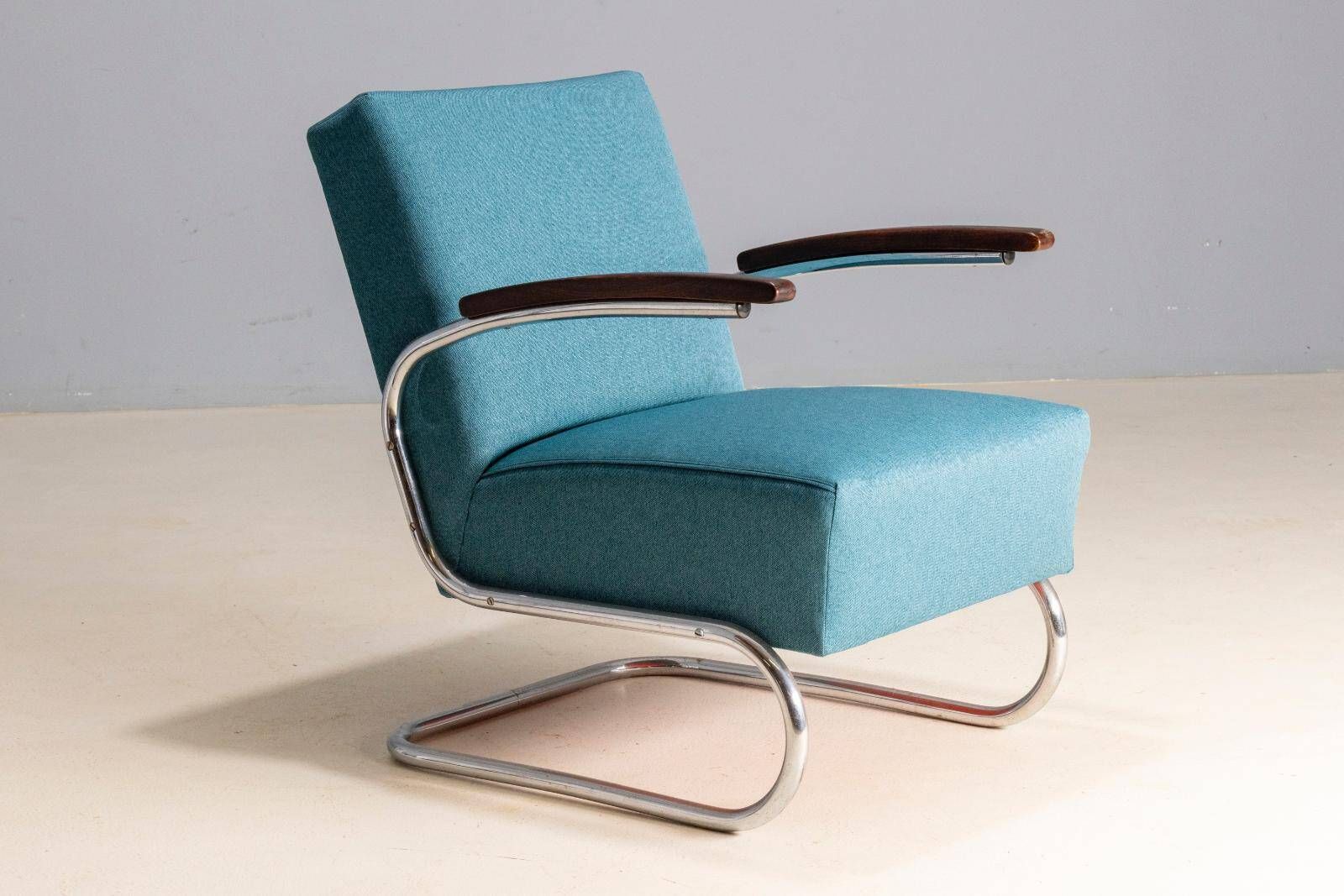 Ensemble de fauteuils, milieu du siècle, modèle S 411, années 1950.