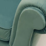 Armchair in velvet 1950s