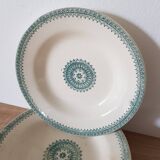 6 old Creil Montereau soup plates