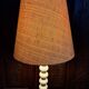 Lampe de table italienne des années 70 avec des sphères empilées.