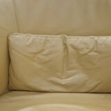 Camel leather club armchair