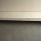 Table basse en travertin incrustation