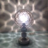 Bedside lamp globe in tinted glass / vintage 60s-70s