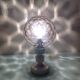 Bedside lamp globe in tinted glass / vintage 60s-70s