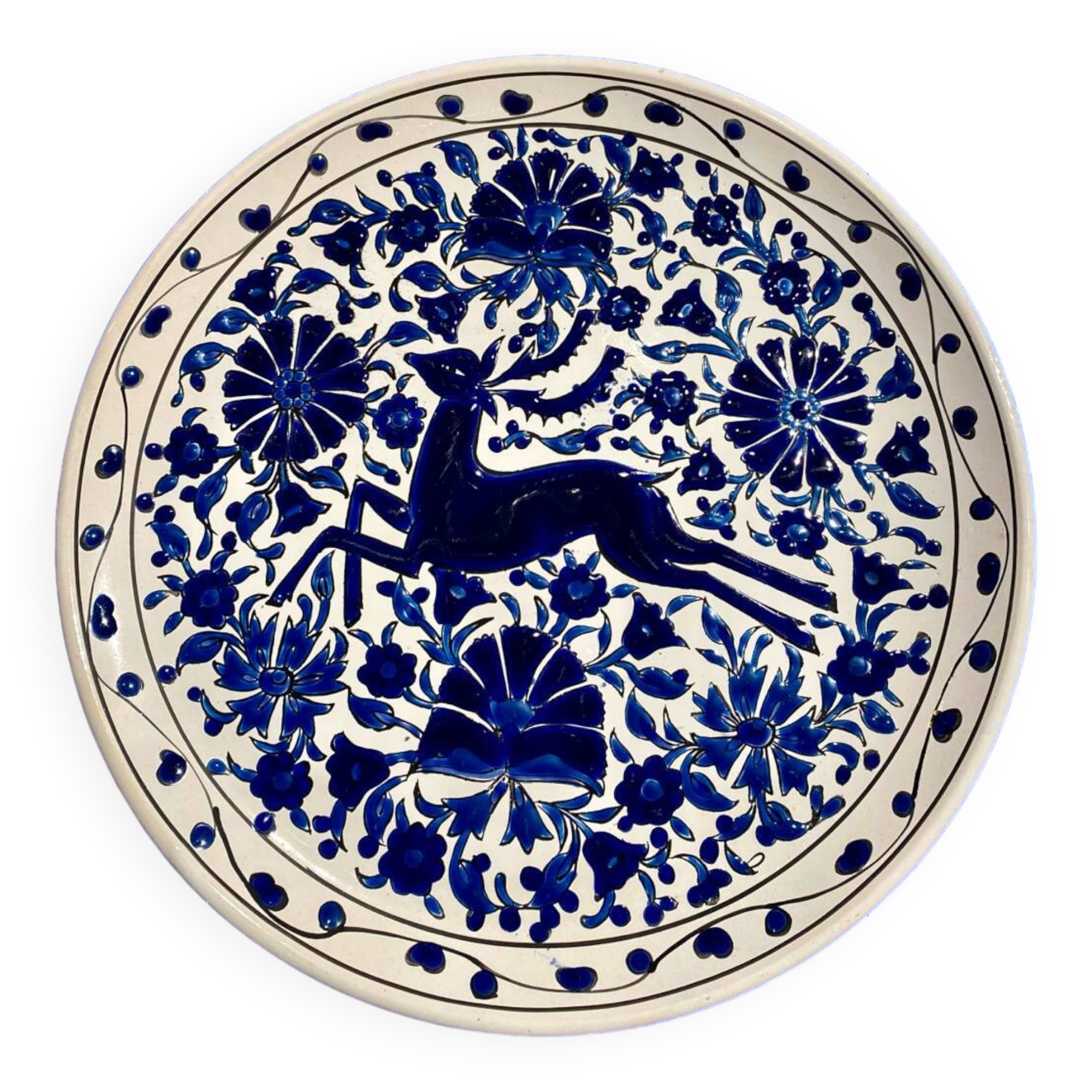 Hand painted Greek Rhodes plate