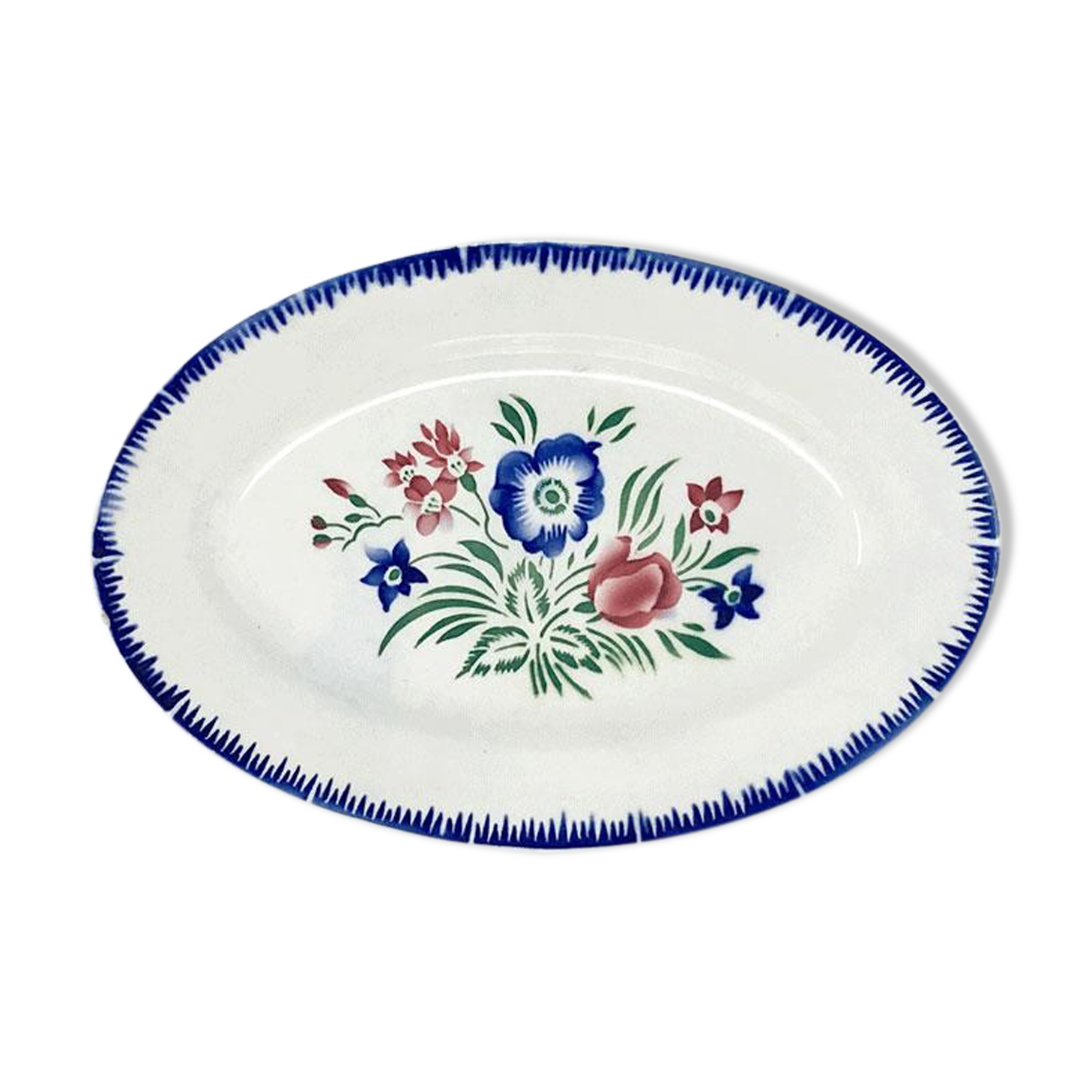 Ravier frieze blue flowers