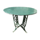 large antique iron table riveted