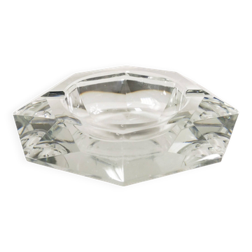 Large crystal ashtray, Belgium 1960s