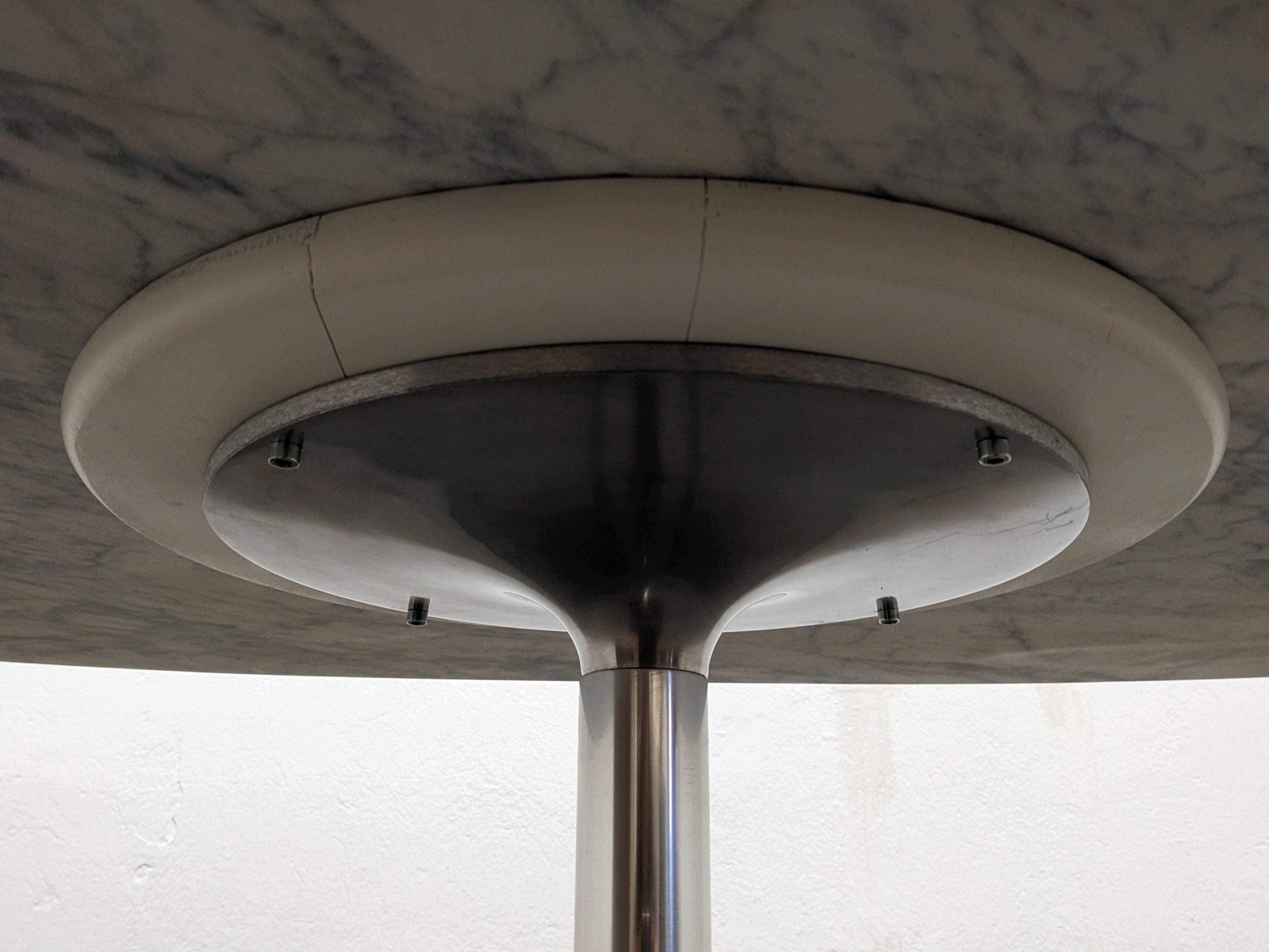 Oval marble coffee table by Horst Brüning, 1960s-1970s