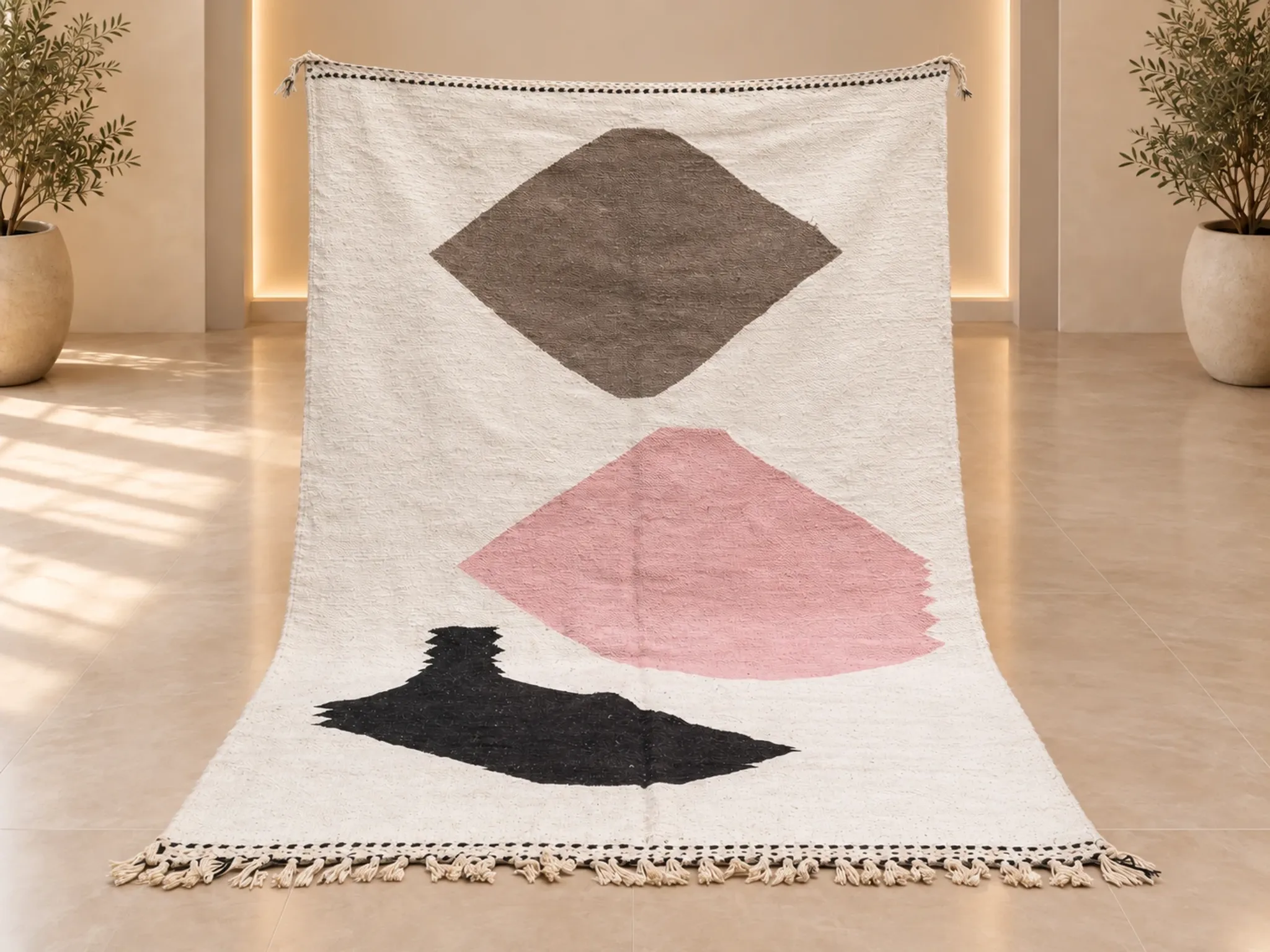Berber rug in fine wool – Abstract shapes