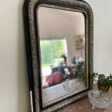 Louis philippe antique mirror with marbled plate