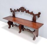 Baroque Style Solid Carved Beech Bench, Italy