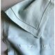 Antique Pure Yarn Dyed Linen Pillowcase in Lagoon Green