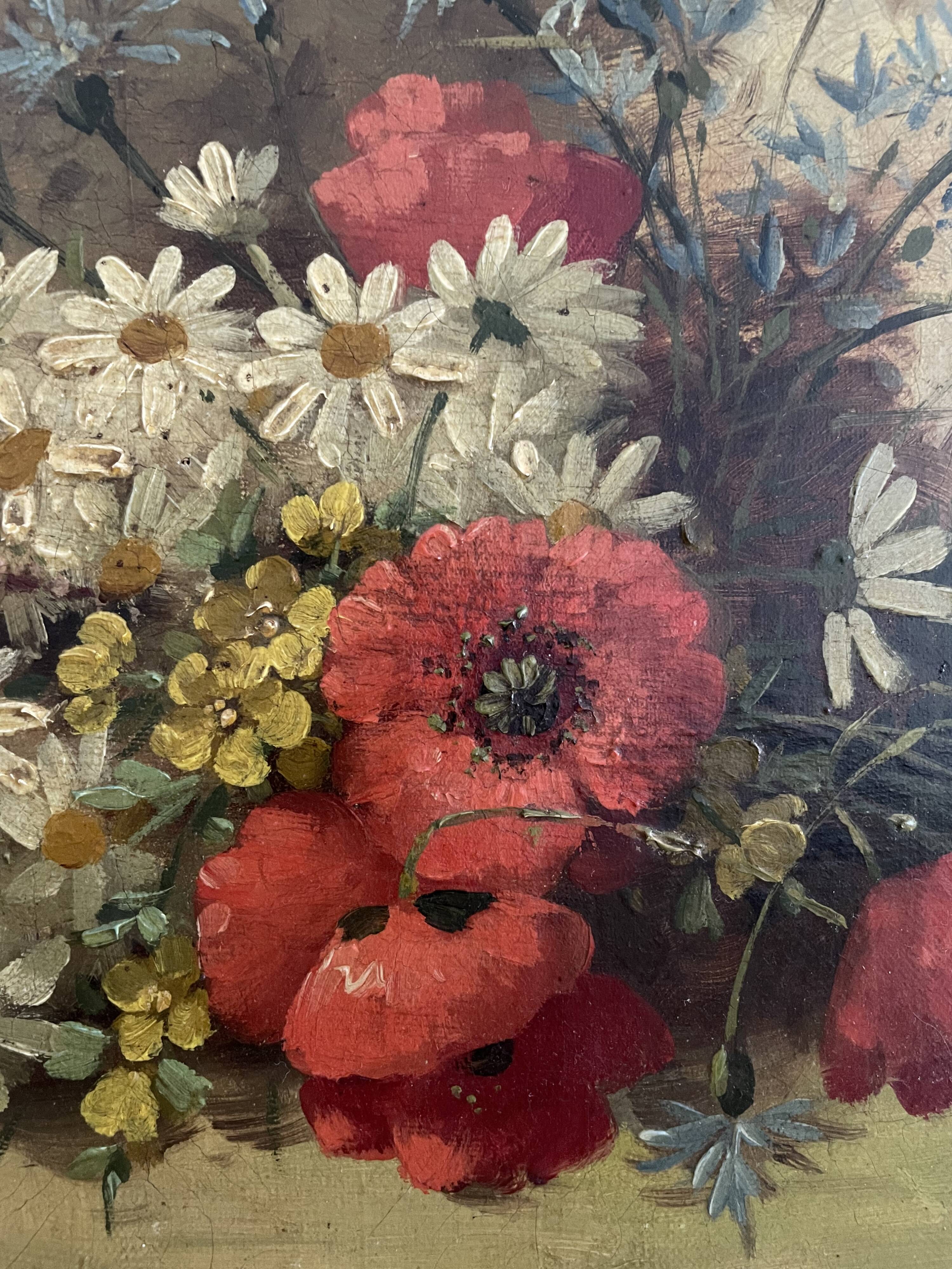 Old painting, oil on canvas