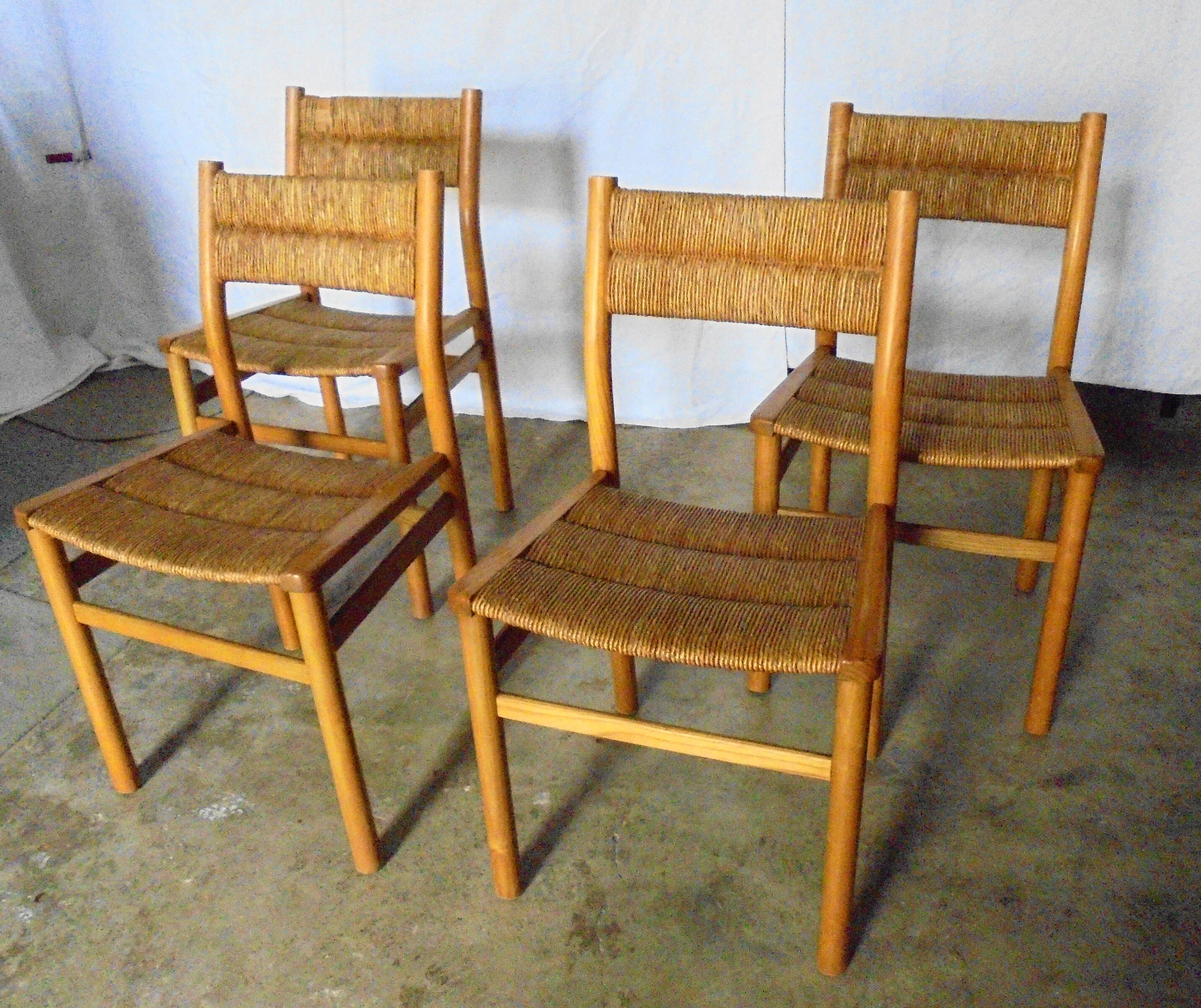 4 chaises de Pierre Gautier Delaye, modèle Week End des années 50