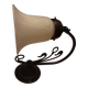 Applique verre armature  fer