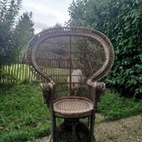 Fauteuil Emmanuelle authentique des années 70 vintage