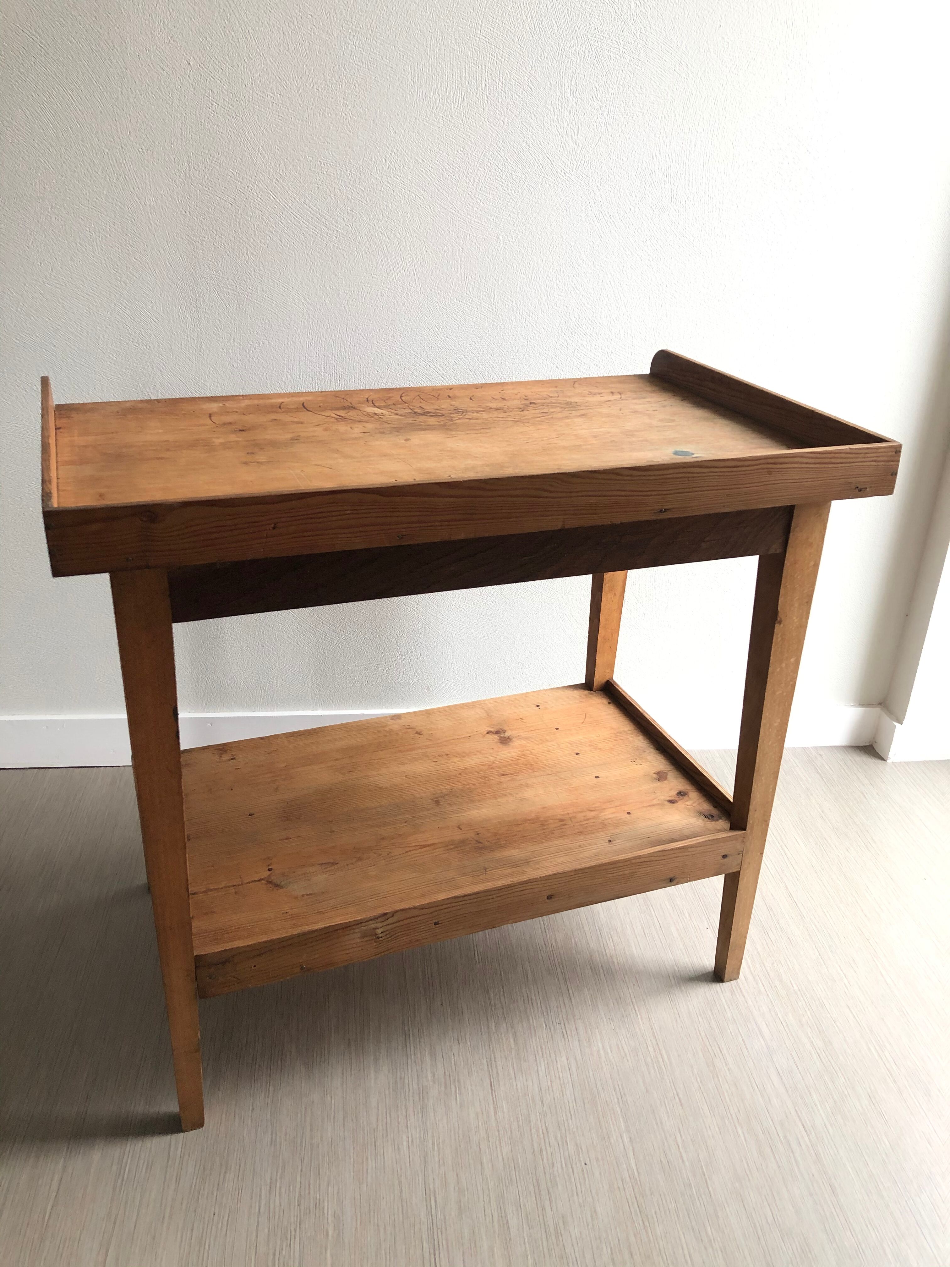 Wooden side table