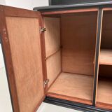 Buffet 2 corps, format XXL, ancien meuble d'école en bois
