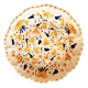 Plate 25cm ocher flowers